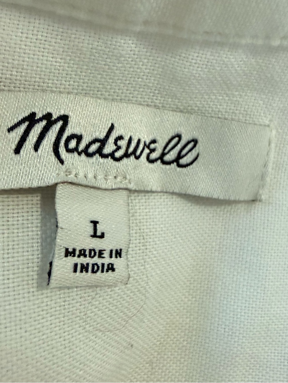 Madewell White Sun Embroidered Central Shirt Size Large - Picture 8 of 10